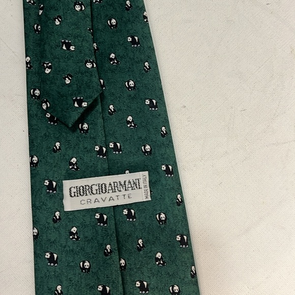 Giorgio Armani Cravatte Panda Bear Necktie - Picture 4 of 4